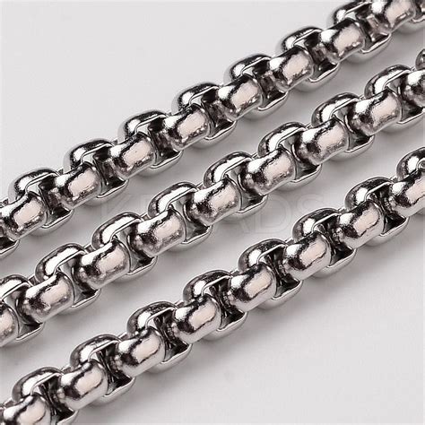 box chain stainless steel|stainless steel chain with clasp.